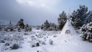 Tepee at Lava Beds