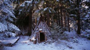 Small Tepee in Winter